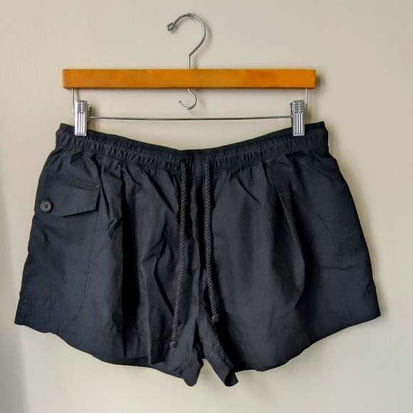 Ninety Percent Pants - Ninety Percent Hudson Shorts Organic Cotton Black Net-a-Porter EUC